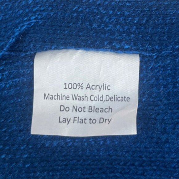 West Virginia Mountaineers Reversible Beanie Hat Womens Blue Gray Knit Warm - Picture 6 of 8